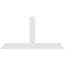 Ekena Millwork Portland Architectural Grade PVC Gable Bracket, 84"W x 42"H x 4"D x 6"F, 12/12 Pitch GBP084X42X0406POR00 - alternate 5